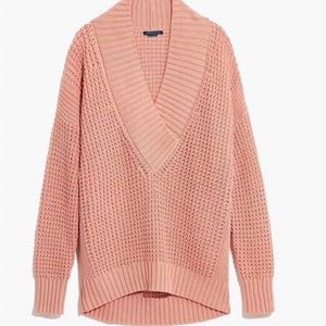 J. Crew Nevereven oversized waffle stitch sweater